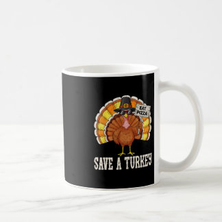 Turkey Shirt Eat Pizza Funny Thanksgiving Men Wome Coffee Mug