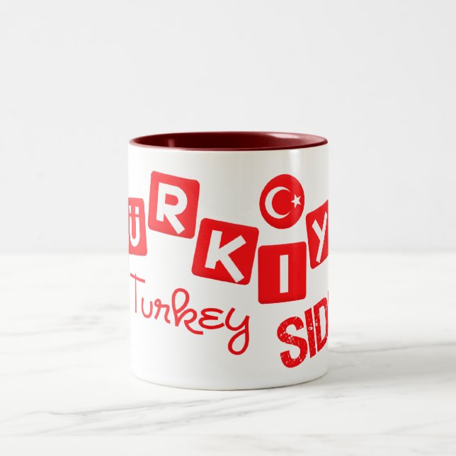 TURKEY SIDE mug - choose style & colour (Center)