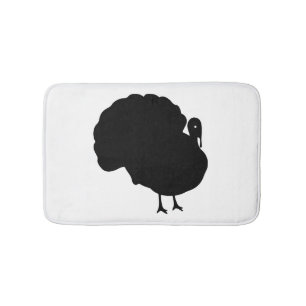 Turkey Silhouette Bath Mat