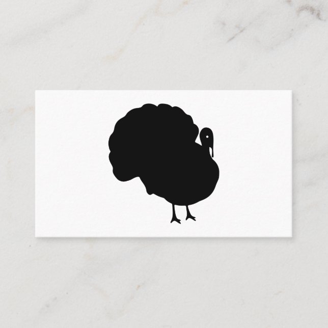 Turkey Silhouette Business Card (Front)