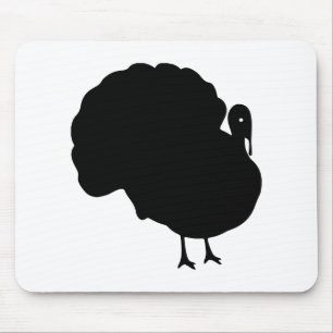 Turkey Silhouette Mouse Pad