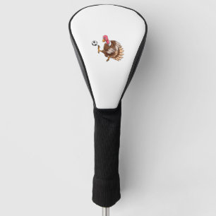 Turkey Soccer Thanksgiving Turkey Playing Soccer T Golf Head Cover
