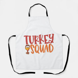 Turkey Squad Matching Outfit Turkey Thanksgiving  Apron