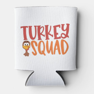 Turkey Squad Matching Outfit Turkey Thanksgiving  Can Cooler