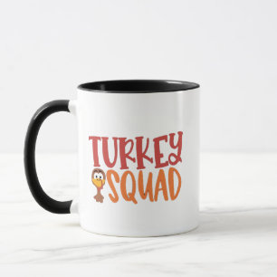 Turkey Squad Matching Outfit Turkey Thanksgiving Mug