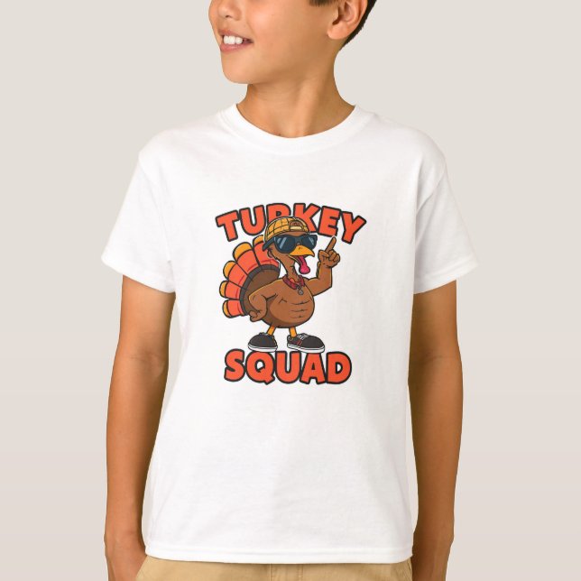 Turkey Squad – Thanksgiving Edition T-Shirt (Front)