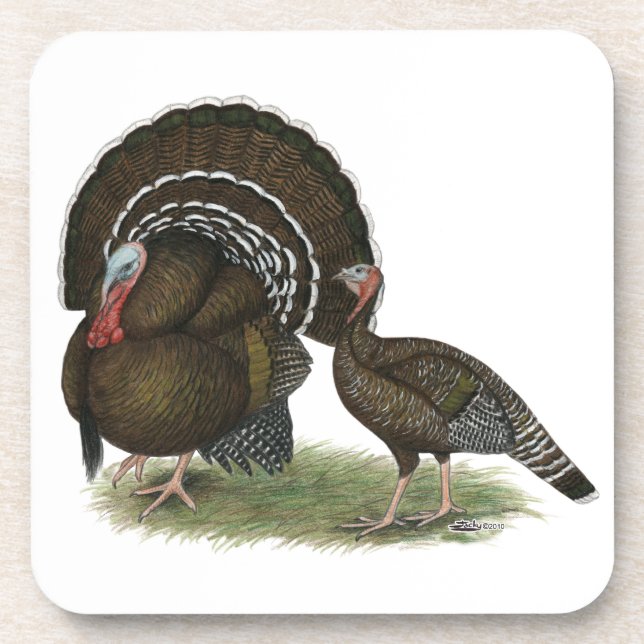 Turkey Standard Bronze Coaster (Front)