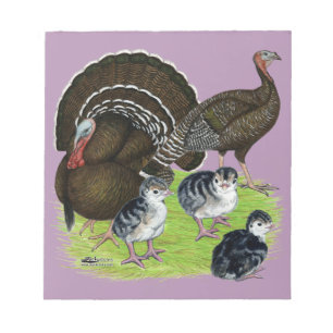 Turkey Standard Bronze Family Notepad