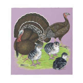 Turkey Standard Bronze Family Notepad