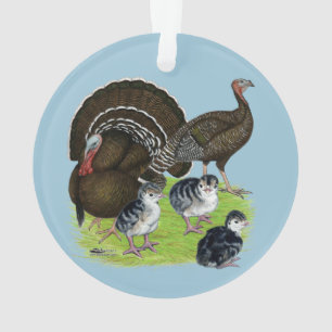 Turkey Standard Bronze Family Ornament