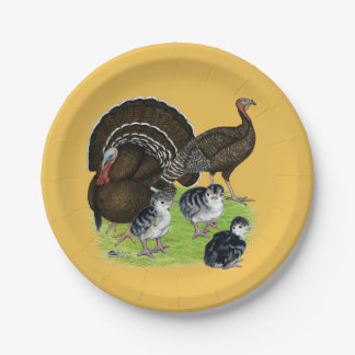 Turkey Standard Bronze Family Paper Plate