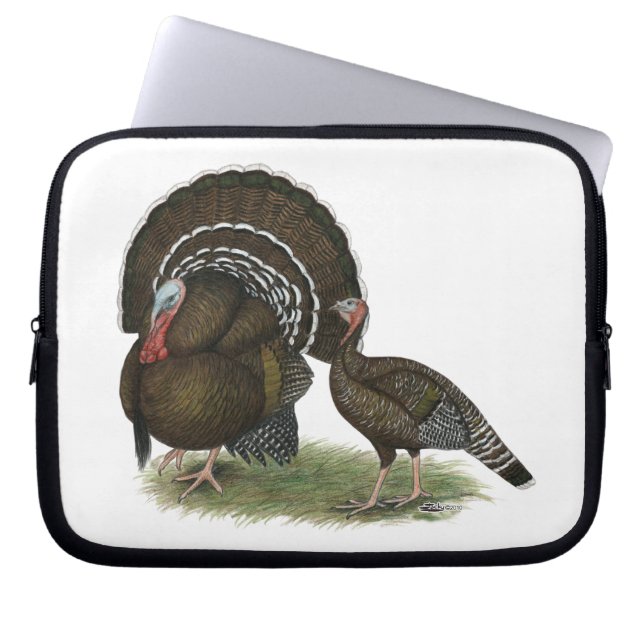 Turkey Standard Bronze Laptop Sleeve (Front)