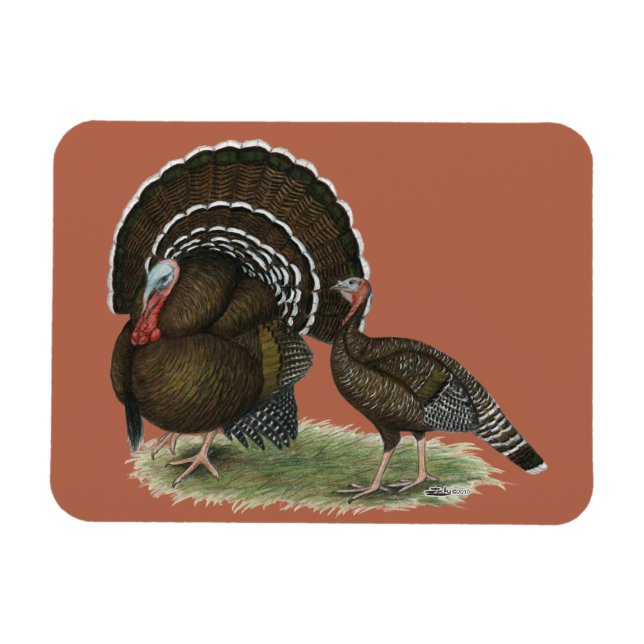 Turkey Standard Bronze Magnet (Horizontal)