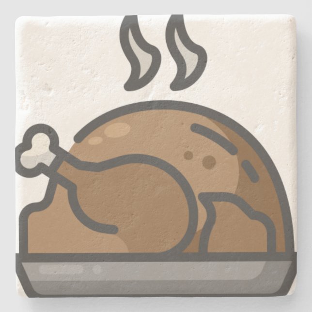 turkey stone coaster (Front)