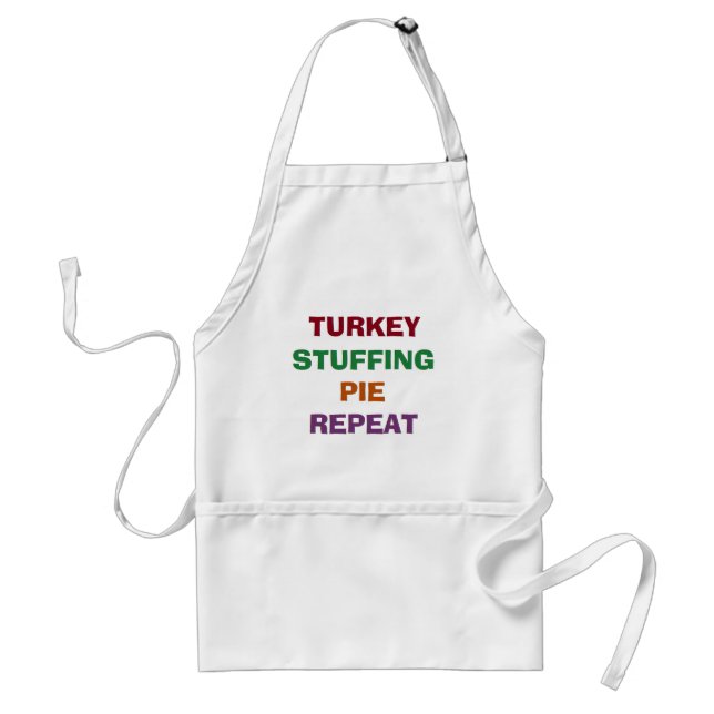 "Turkey, Stuffing, etc." Apron (Front)