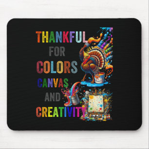 Turkey Thanksgiving Art Teacher Costume Tee For Ar Mouse Pad