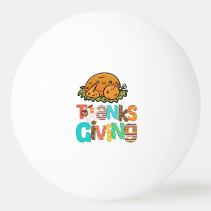 Turkey Thanksgiving Crew Funny Ping Pong Ball