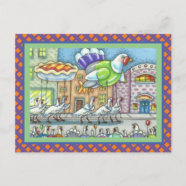 TURKEY THANKSGIVING DAY PARADE, HELIUM BALLOONS POSTCARD (Front)