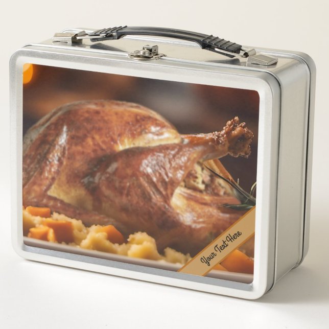 Turkey Thanksgiving Dinner and Wild Turkey Metal Lunch Box (Creator Uploaded)