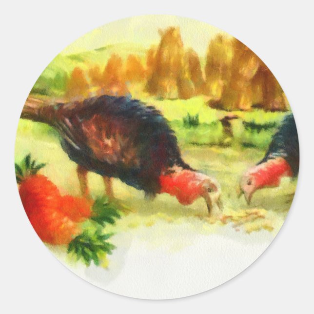 Turkey Thanksgiving Label (Front)