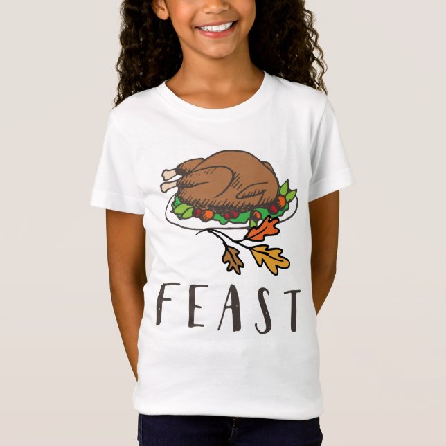 Turkey Thanksgiving T-Shirt – Fun & Festive Design (Front)