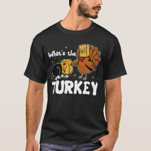 Turkey Thanksgiving Tee Cat Lover Gift Cute
