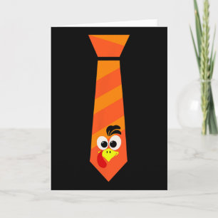 Turkey Time Thanksgiving Co. Funny Turkey Face Tha Card