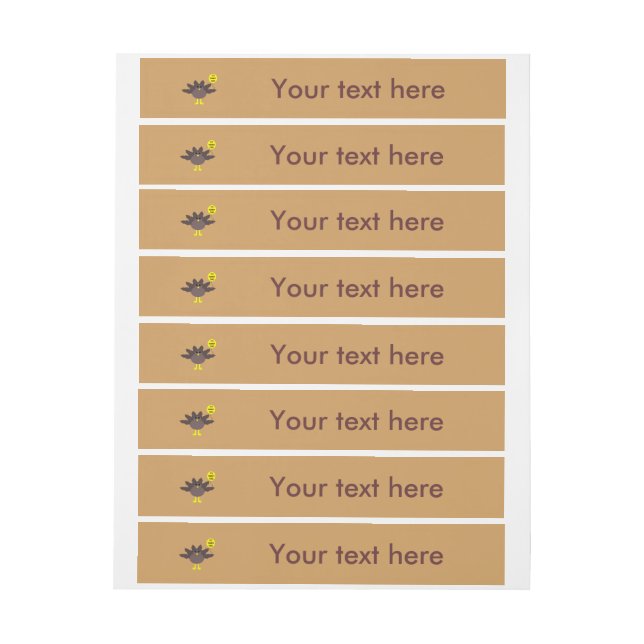 Turkey Time Thanksgiving Customisable Labels (Sheet)