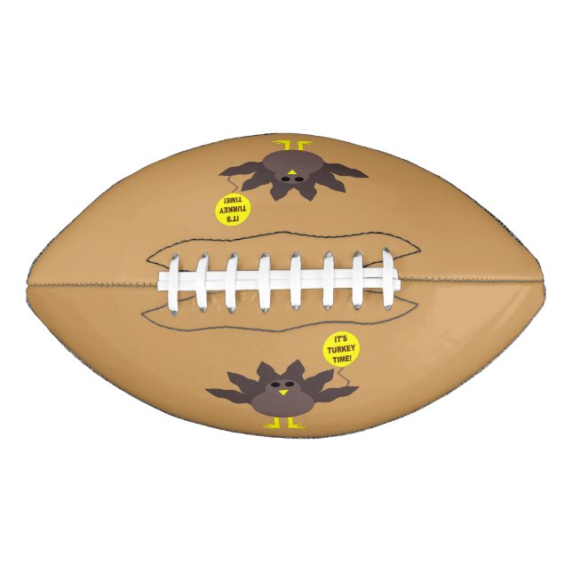 Turkey Time Thanksgiving Football (Front)