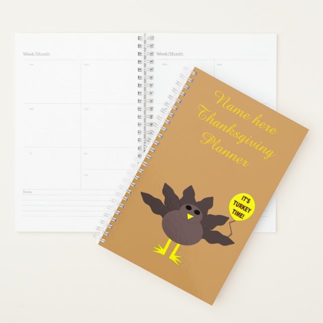 Turkey Time Thanksgiving Planner (Display)