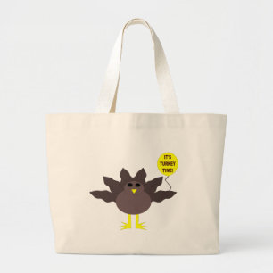 Turkey Time Thanksgiving Tote Bag