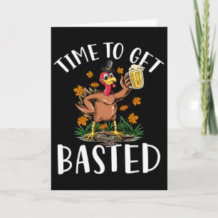 Turkey Time To Get Sted Funny Happy Thanksgiving M Card