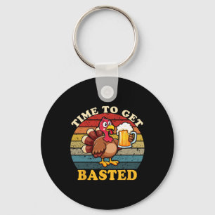 Turkey Time To Get Sted Funny Happy Thanksgiving M Key Ring