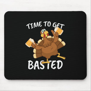 Turkey Time To Get Sted Retro Happy Thanksgiving M Mouse Pad
