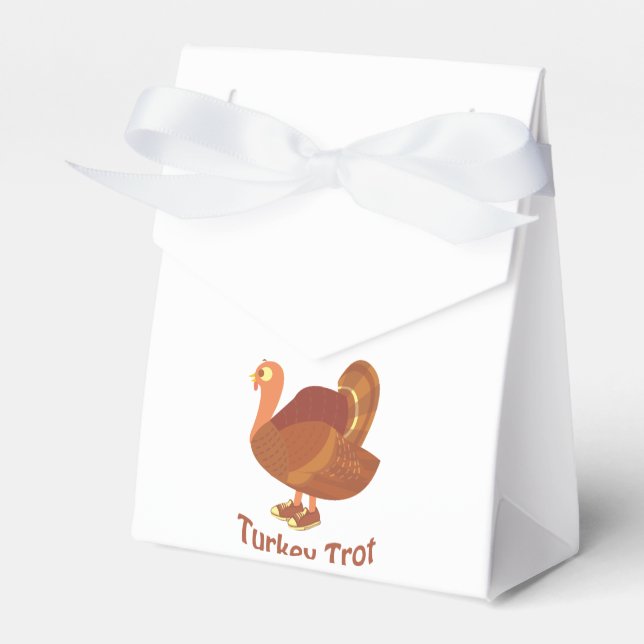 Turkey trot favour box (Front Side)