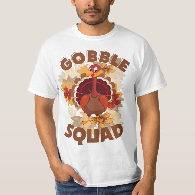 Turkey Trot Squad gobble Essential T-Shirt (Front)