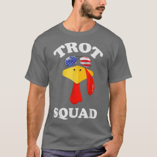 Turkey Trot Thanksgiving Running Outfit Pilgrim T-Shirt