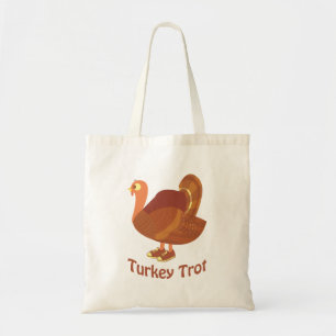 Turkey trot tote bag