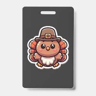 Turkey Trottin' Cutie ID Badge