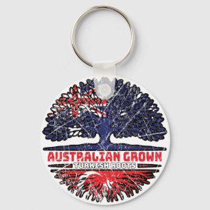 Turkey Turkish Australian Australia Tree Roots Key Ring