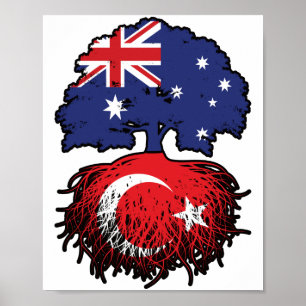Turkey Turkish Australian Australia Tree Roots Poster