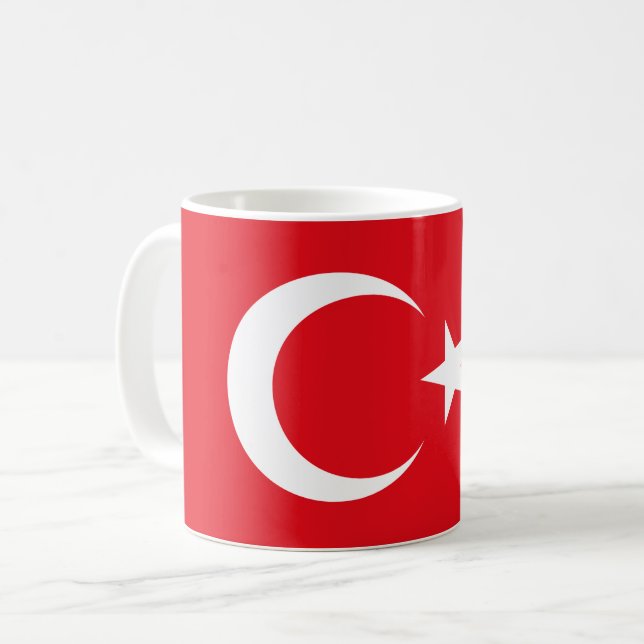Turkey (Turkish) Flag Coffee Mug (Front Left)