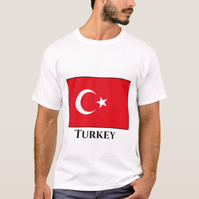 Turkey (Turkish) Flag T-Shirt (Front)