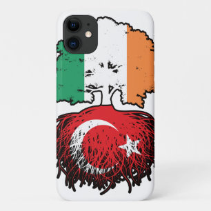 Turkey Turkish Irish Ireland Tree Roots Flag Case-Mate iPhone Case