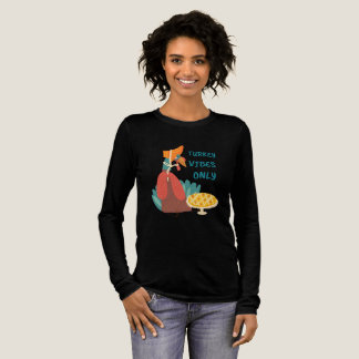 Turkey Vibes Only Paper Plate Tri-Blend Shirt