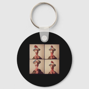 Turkey Vintage-foto Automata Style, Independence D Key Ring