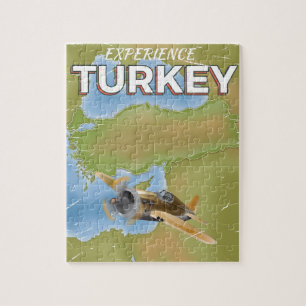 Turkey vintage travel poster jigsaw puzzle