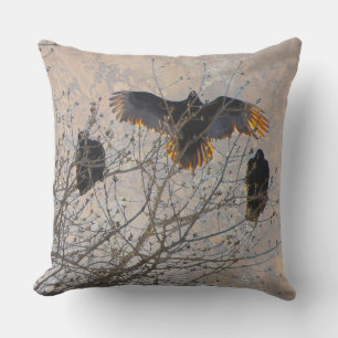 Turkey Vultures Cushion