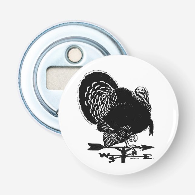 Turkey Weathervane Bottle Opener (Front)