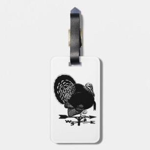 Turkey Weathervane Luggage Tag